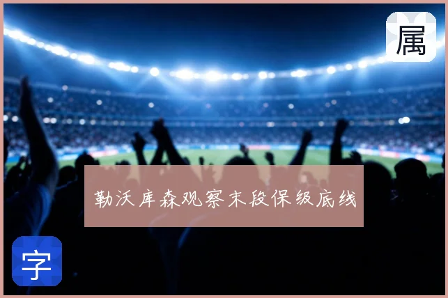 勒沃库森观察末段保级底线